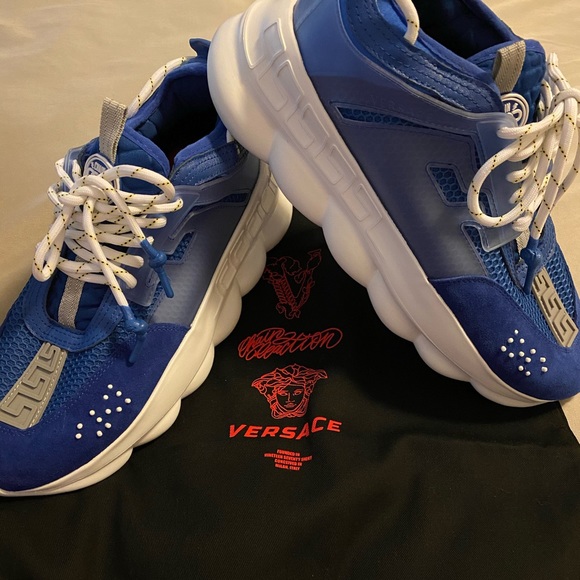 versace royal blue shoes